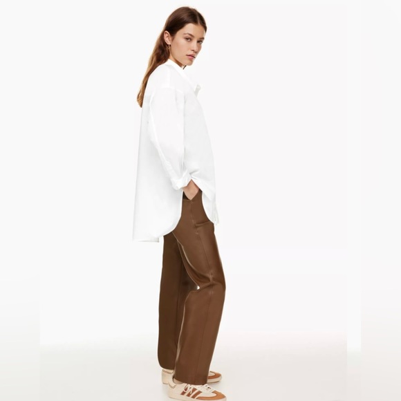 Aritzia Babaton Relaxed poplin shirt in poetic pink (size S) - Picture 3 of 7